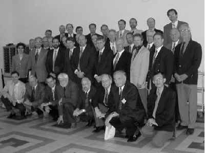 Professoren und Doktoranden während des Doktoralkolloquiums 2001