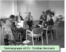 Seminargruppe mit Dr. Christian Herrmann