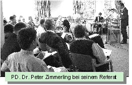 PD. Dr. Peter Zimmerling bei seinem Referat